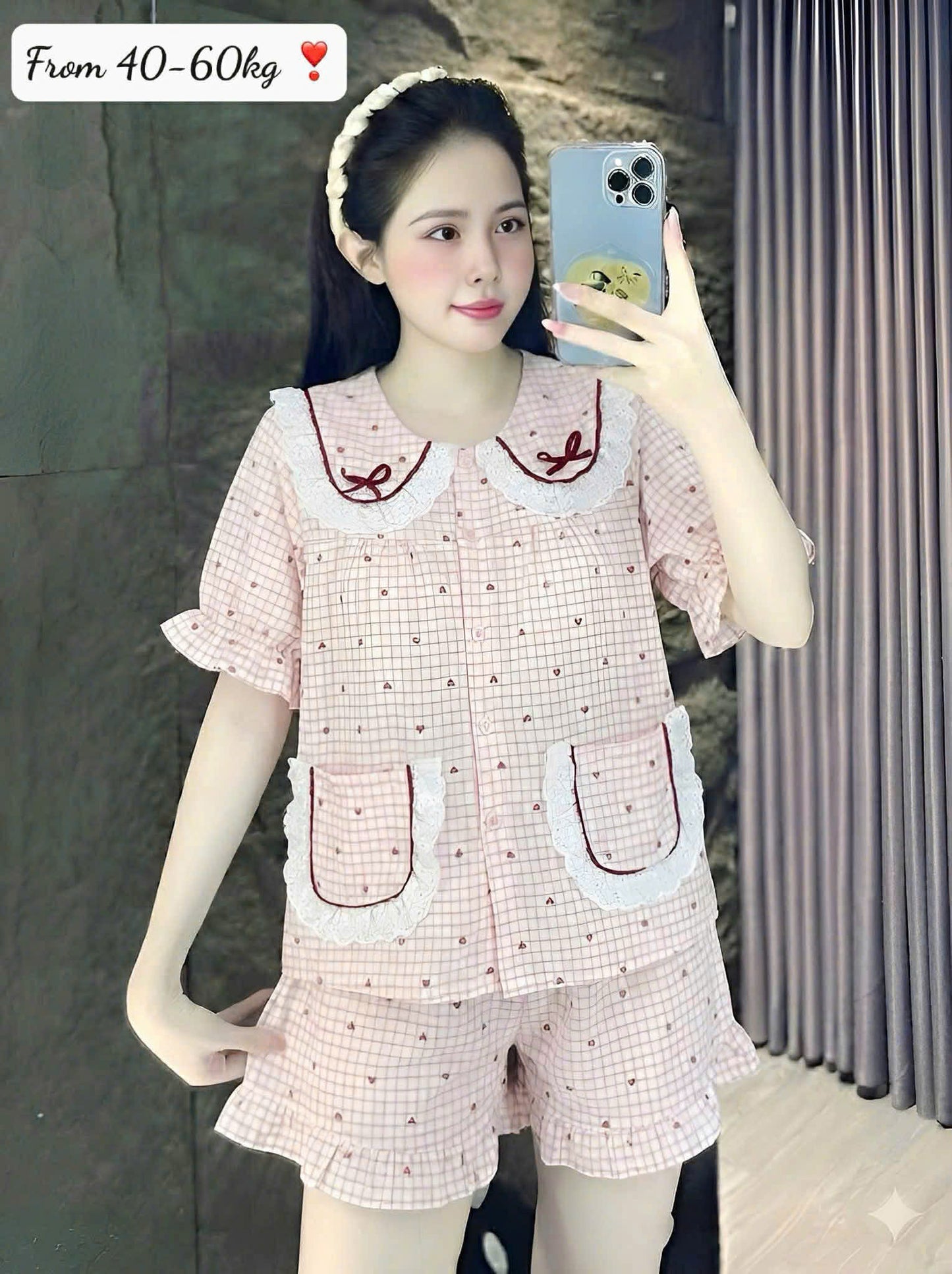 Sẵn đồ ngủ nữ ngắn mẫu nào cũng xinh iu