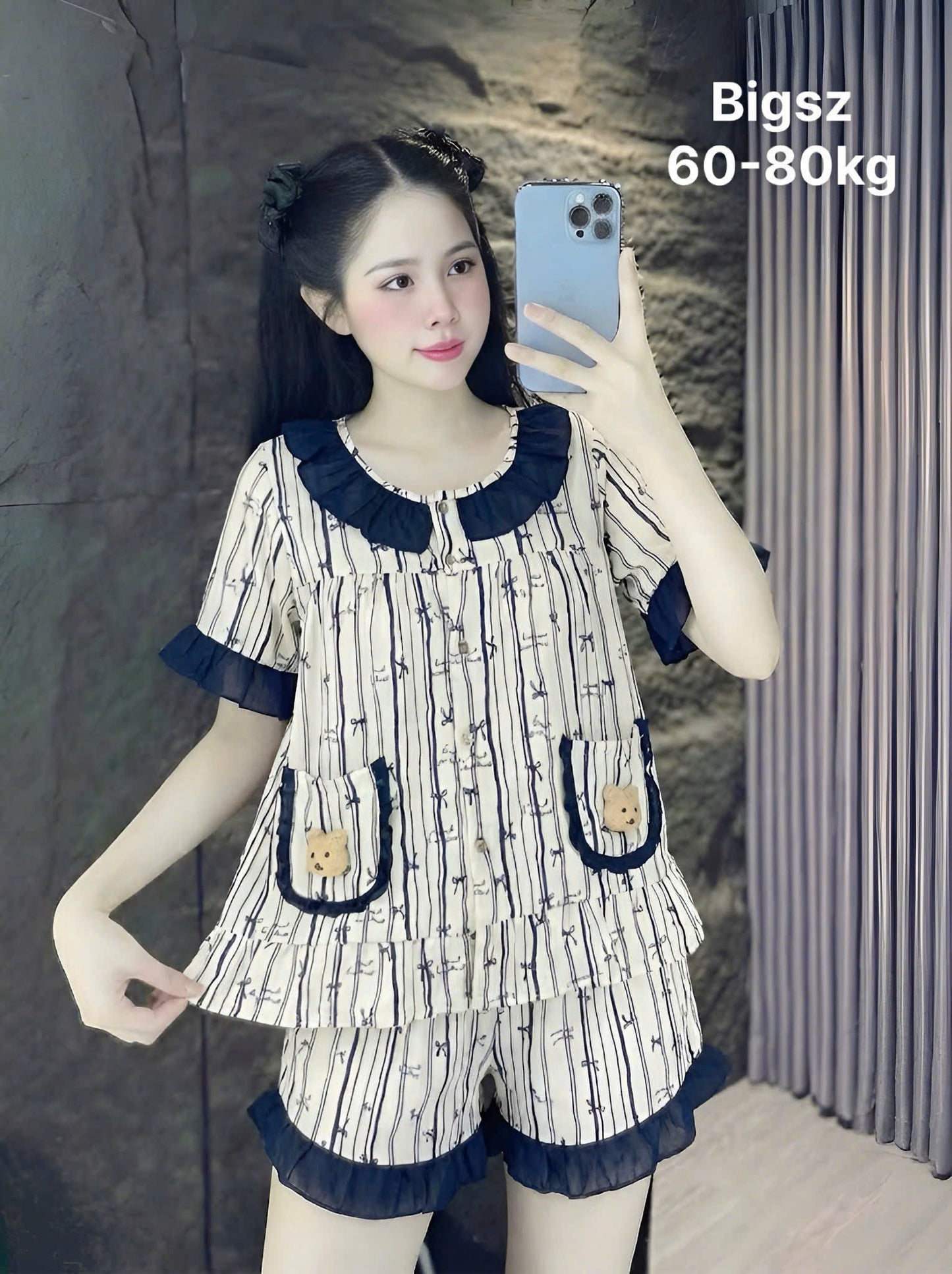Sẵn đồ ngủ nữ ngắn mẫu nào cũng xinh iu