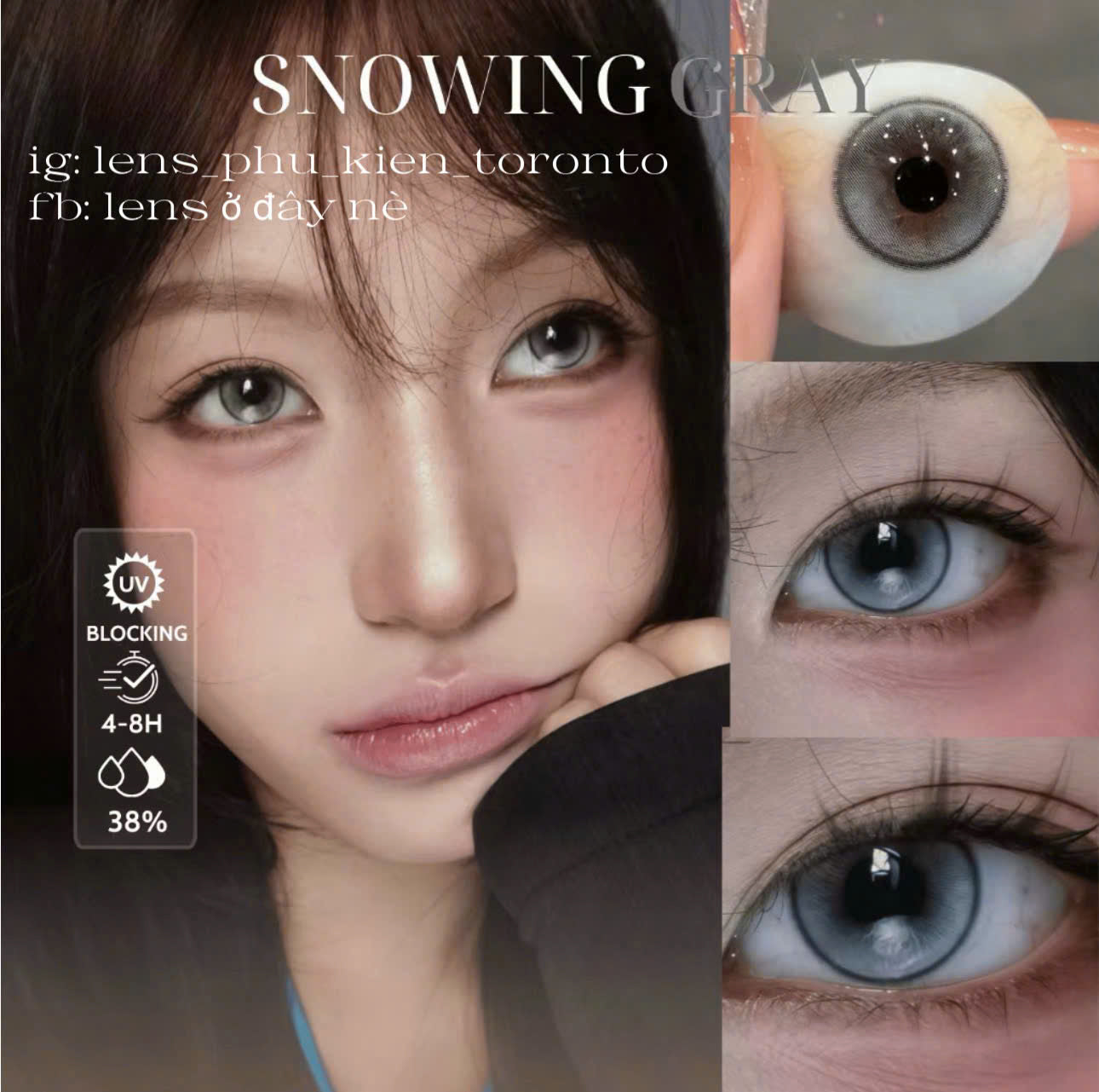 Contact lens - Các mẫu xinh 0 độ có sẵn