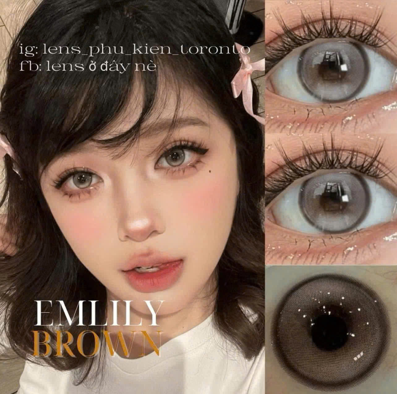 Contact lens - Các mẫu xinh 0 độ có sẵn