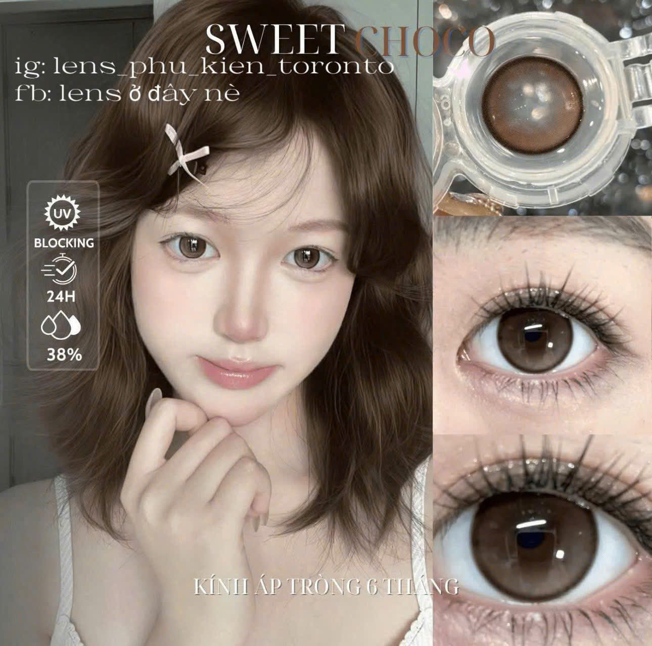 Contact lens - Các mẫu xinh 0 độ có sẵn