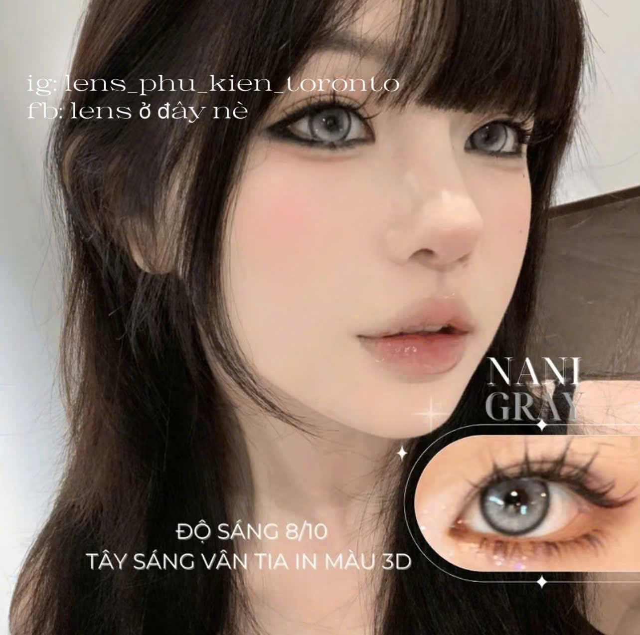 Contact lens - Các mẫu xinh 0 độ có sẵn