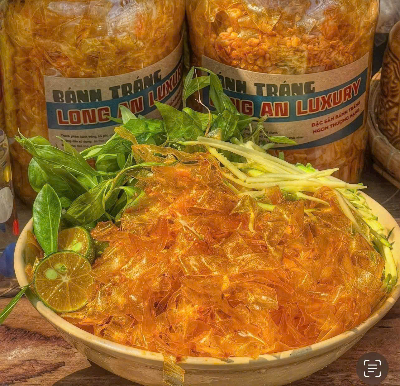 Bánh tráng sate Long An luxury kèm 2 chai sốt