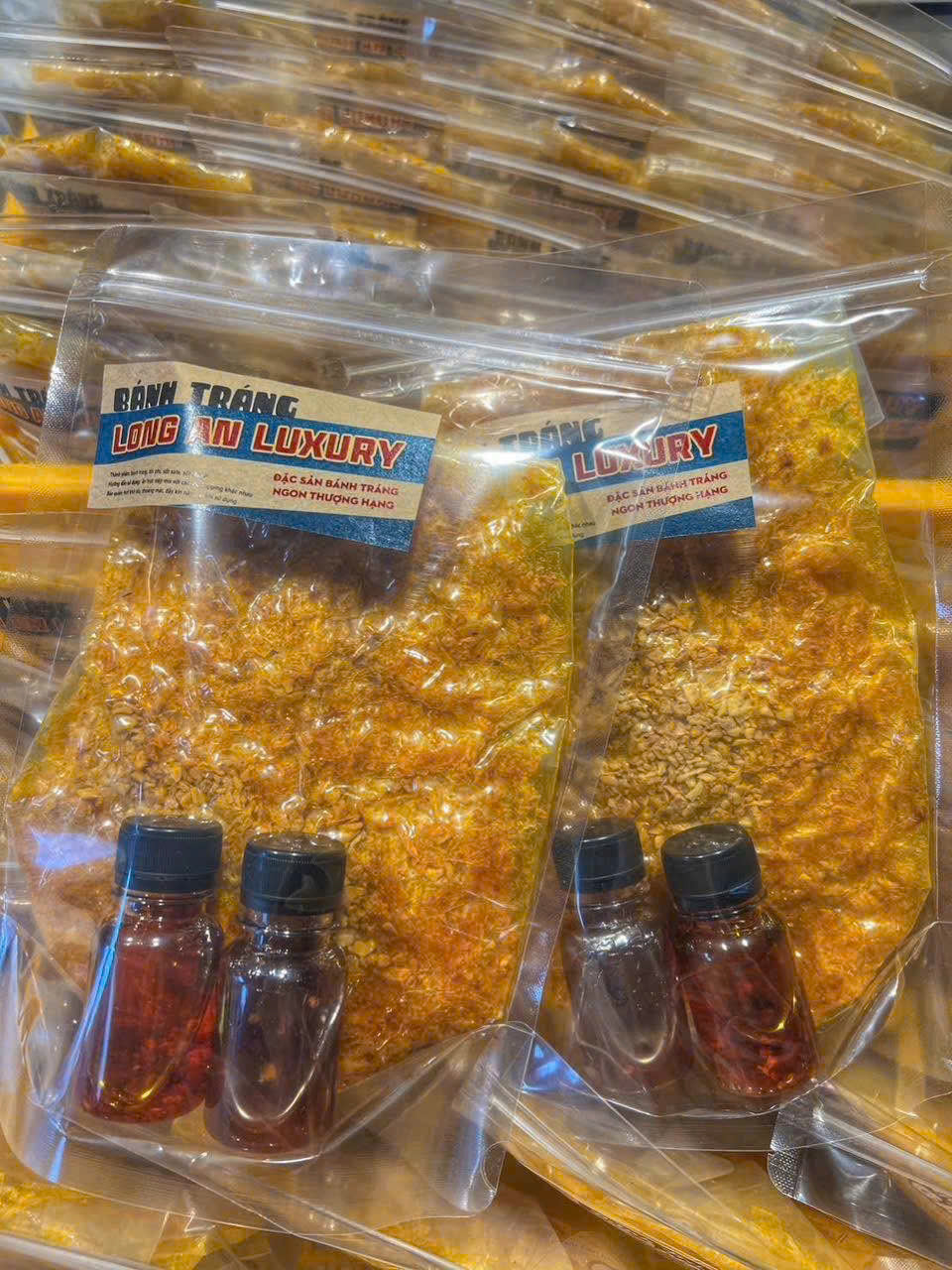 Bánh tráng sate Long An luxury kèm 2 chai sốt