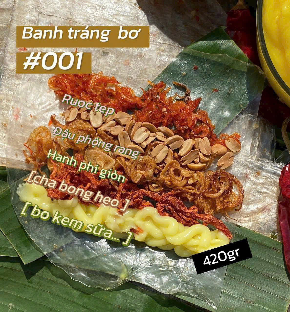 Set bánh tráng bơ thập cẩm