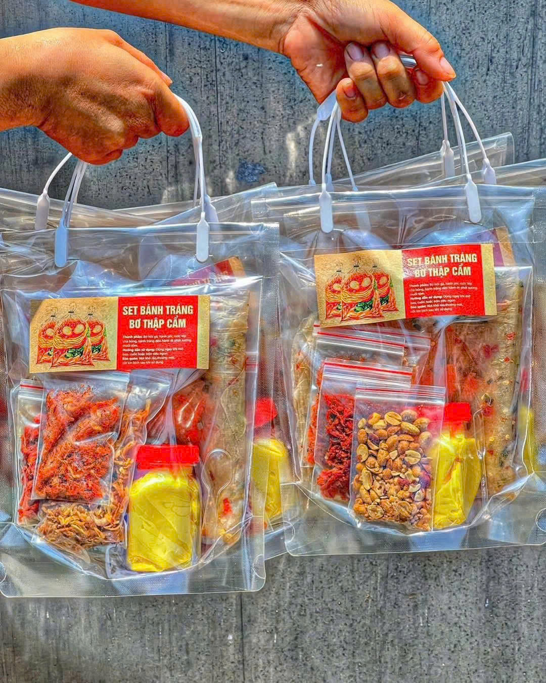 Set bánh tráng bơ thập cẩm