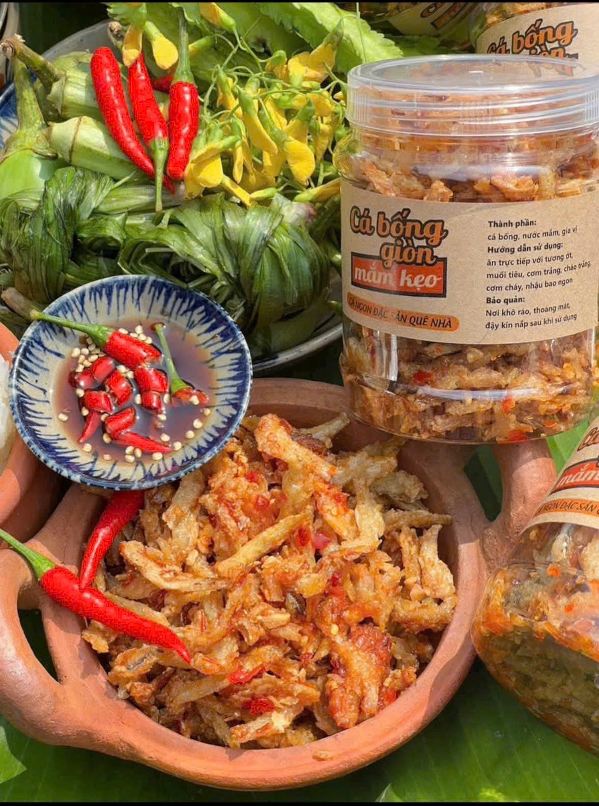 Cá bống giòn mắm kẹo