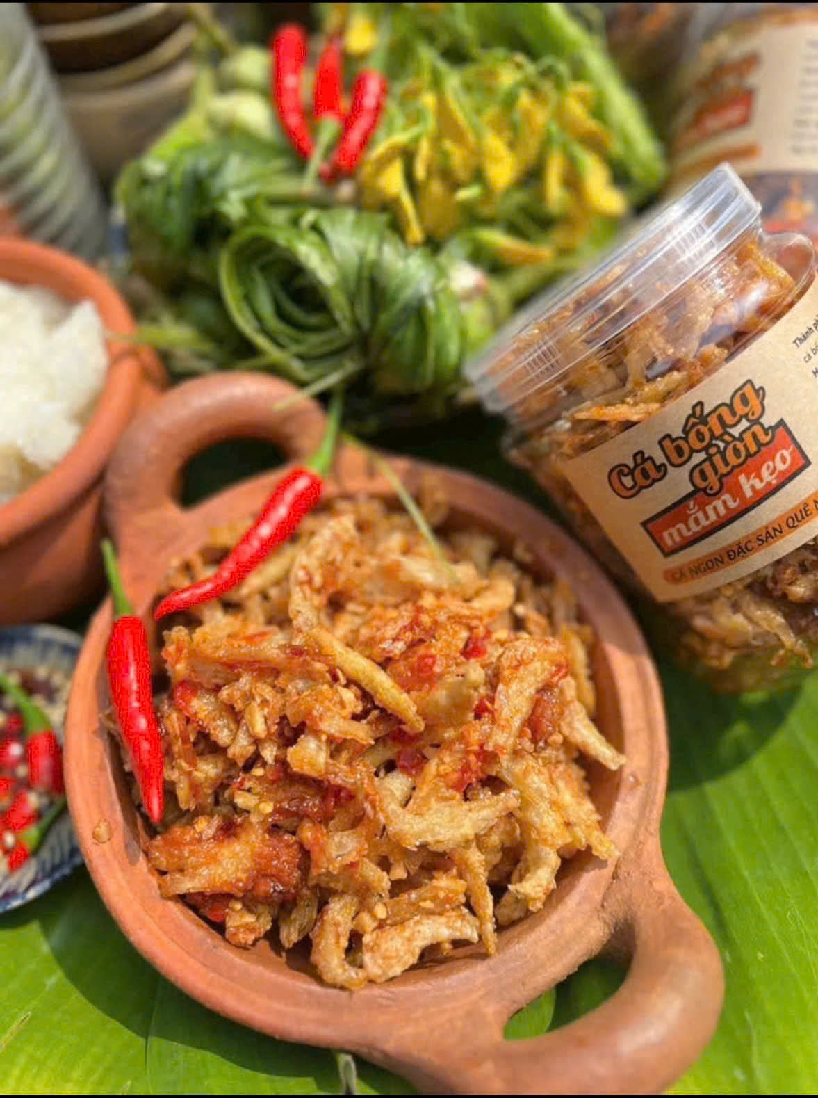 Cá bống giòn mắm kẹo