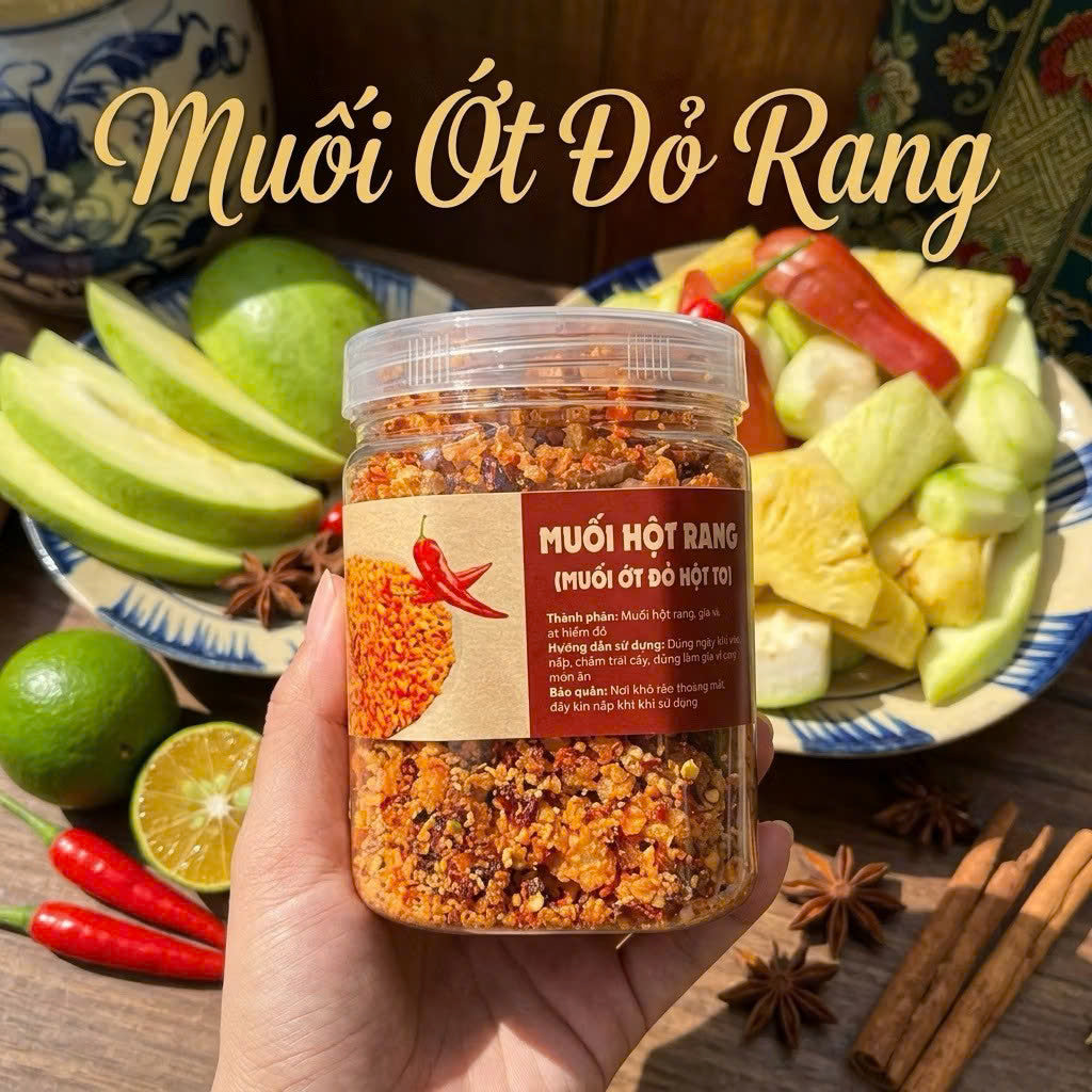 Muối ớt đỏ hột rang