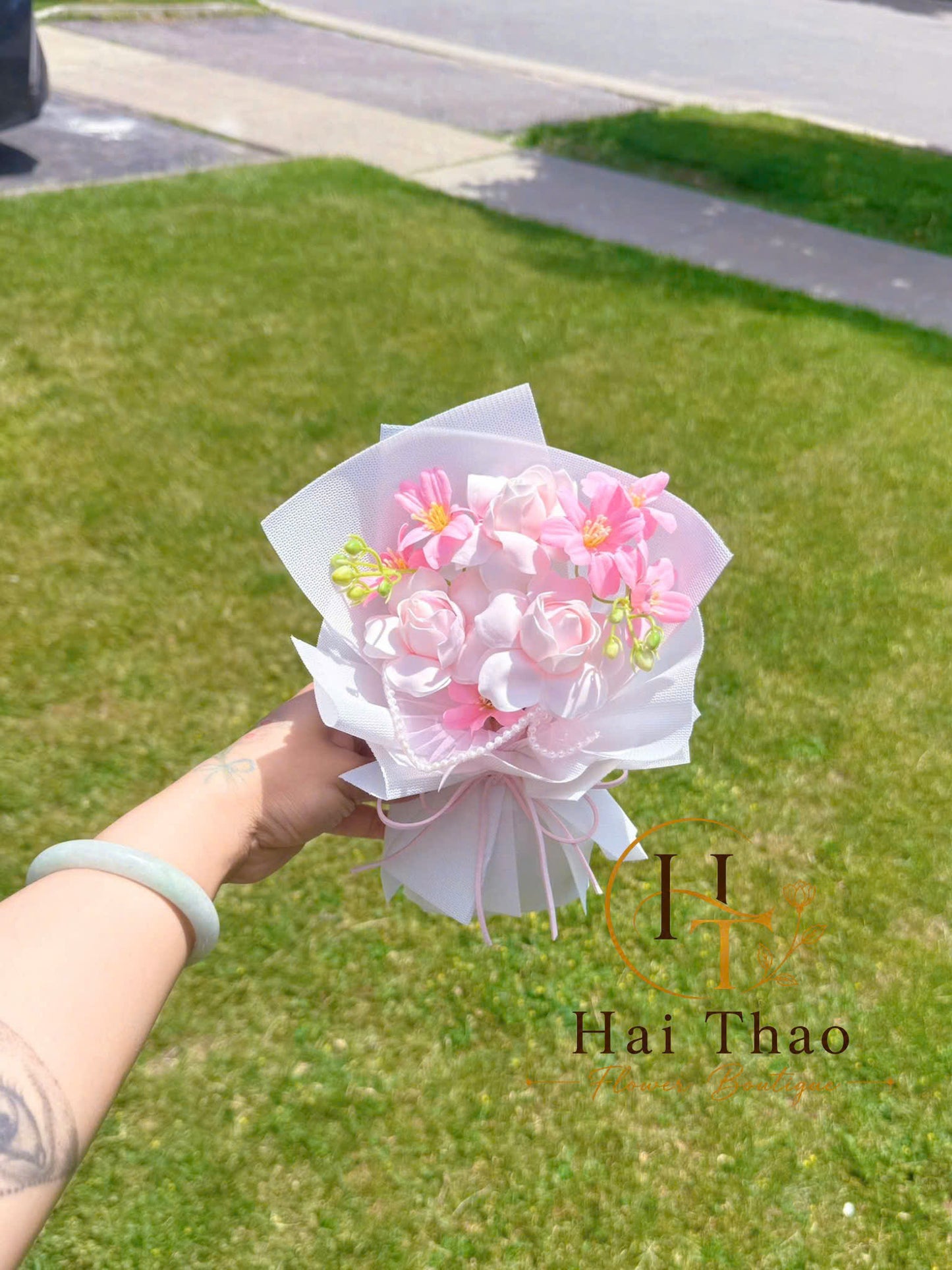 Hoa sáp size nhỏ cho bé iu tốt nghiệp daycare
